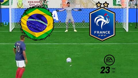 France vs Brazil penaulty shootout | FIFA 23 Gameplay | Neymar jr vs Kylian Mbappe