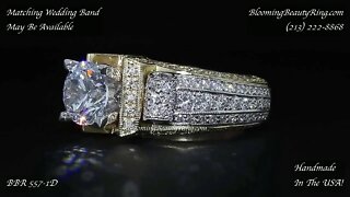 BBR 557 1D The Most Unique Handmade In The USA Diamond Engagement Ring