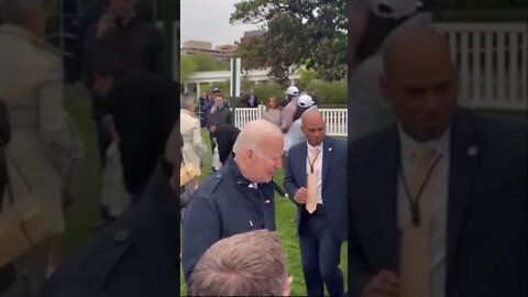 'Easter Bunny' Whisks Biden Away as He Starts Discussing Afghanistan