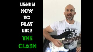 Play Guitar Like The Clash /Mick Jones/Joe Strummer - 5 Minute Mini Lesson - Beginner Guitar Players
