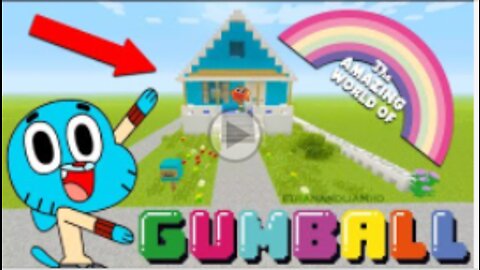 Minecraft How To Build : Gumball's House : The Amazing World of Gumball : Tutorial