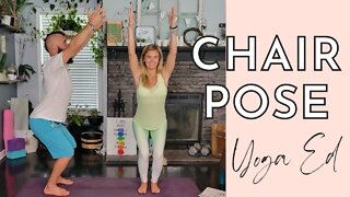 How to do Chair Pose | Chair Poses aka Utkatasana | Yoga with Stephanie