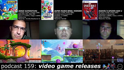 +11 001/004 003/013 006/007 podcast 159: video game releases