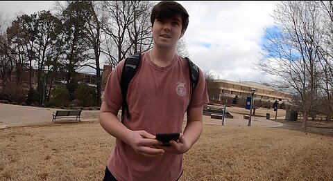 University of West Georgia: Subscriber Joins Me On Campus, One Student Led By The Holy Spirit Gives Me A Word From The Lord
