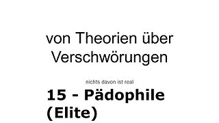 TKTV - 15 - Verschwörungen - Paedophile_(Elite) | Diskurs (Deutsch)