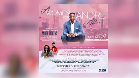 Andre Dickens Atlanta Mayor Attends Women's Fundraiser During Candidacy