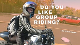 Gorgeous autumn leaves and... is group riding awful? | Motovlog