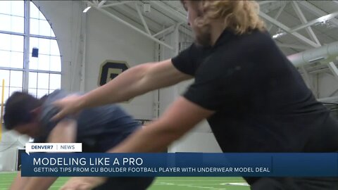 New CU Boulder offensive lineman goes head-to-head with Denver7's Danny New