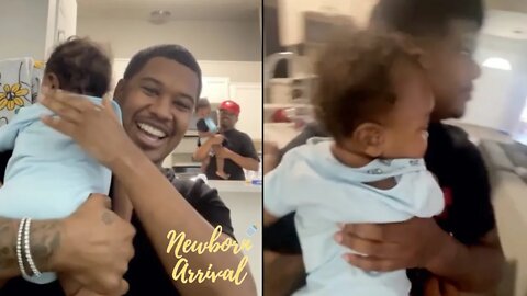 Tracy T Burps Son Kashton During Daddy Duty! 👶🏽