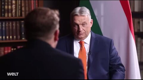 Hungarian PM Viktor Orban talking to a Fool>Brainwashed German..
