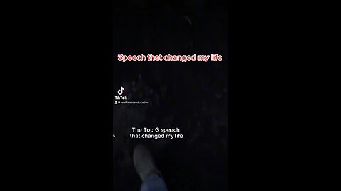 Speech That Changed My Life!!