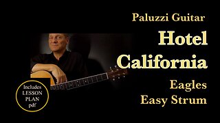 Eagles Hotel California Easy Strum Acoustic Guitar Lesson for Beginners
