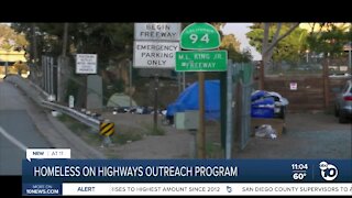 New outreach program for SD homeless camping along highways