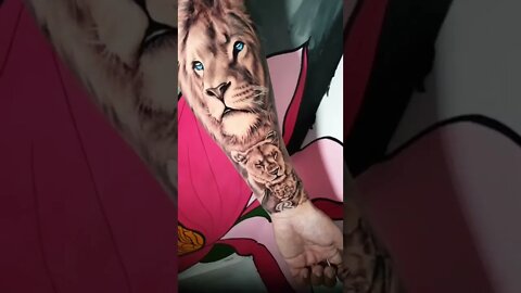 Lion Tattoos That Will Show Your Tribal Side #shorts #tattoos #inked #youtubeshorts