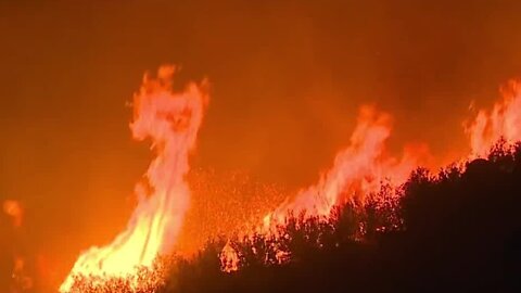 California firefighters battling blaze in San Diego