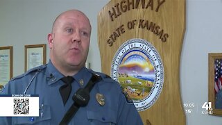 Kansas Highway Patrol tows abandoned cars ahead of storm