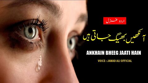 Urdu Poetry Whatsapp Status - Ankhain Bheeg Jaati Hain - Shayari on Eyes | Jawad Ali Awan