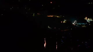 Fire works in slo mo