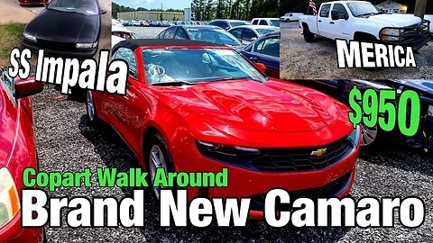 Brand New Camaro Salvage, 2500 HD, 1996 SS Impla, Copart Walk Around