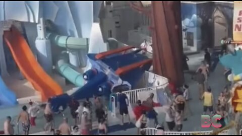 4 injured after decorative helicopter falls into a pool at New Jersey water park