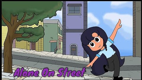alone on street