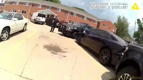 Bodycam video shows police officer dragged by suspect in car