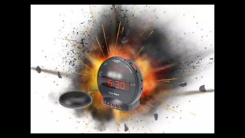 Sonic Bomb Alarm Clock Is An Extra Loud Bed Shaker
