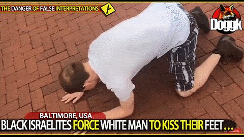 BLACK ISRAELITES FORCE WHITE MAN TO KISS THEIR FEET.. (BALTIMORE, USA)