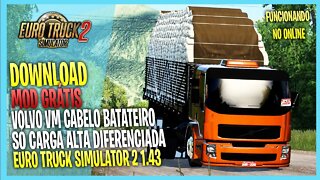 ▶️VOLVO VM CABELO BATATEIRO EURO TRUCK SIMULATOR 2 1.43