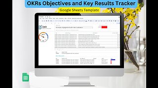 Google Sheets | OKRs Objectives and Key Results | OKR Tracker