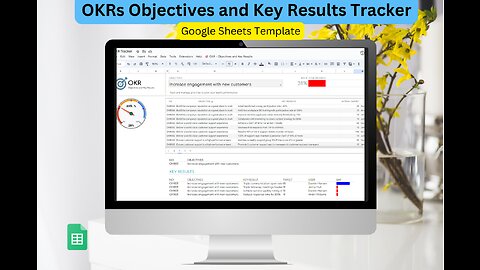 Google Sheets | OKRs Objectives and Key Results | OKR Tracker