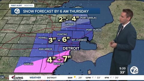 Detroit Weather: Winter storm arriving tomorrow