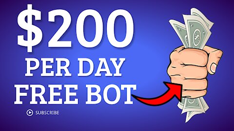 Make $200 Per Day Using A FREE Simple BOT (Make Money Online 2021)!