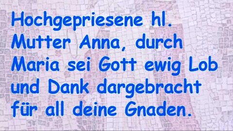 Novene zur hl. Mutter Anna.