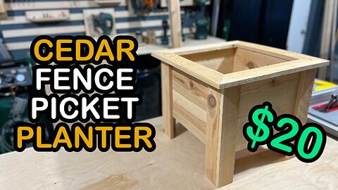 Cedar Fence Picket Planter Build | Shop Noise