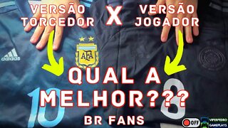 COMPARATIVO CAMISAS VERSÃO TORCEDOR x JOGADOR: QUAL É A MELHOR??? BRFANS [EM OFF]