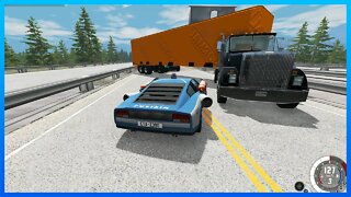 Police Chase, Police patrolling #329 – BeamNG Drive Crashes
