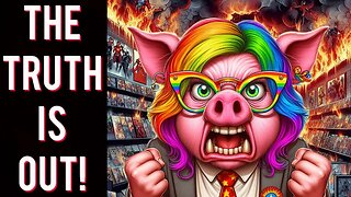 Cancel Pigs admit the TRUTH! Superman writer says he wants to BURN DOWN the comic industry!