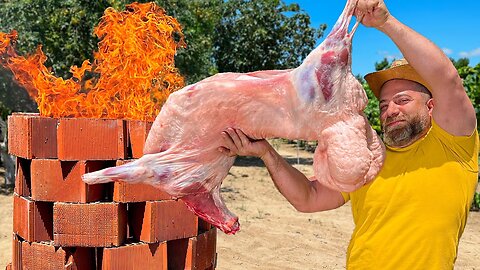 Turning Mutton Into A Masterpiece! Secrets Of Cooking Whole Lamb In A DIY Tandoor 😱