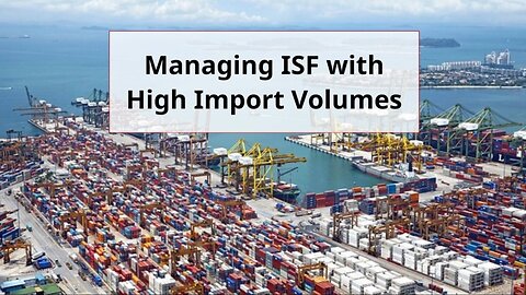 Navigating ISF Complexity with Increased Imports