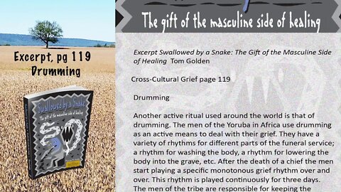 Excerpt - Swallowed by a Snake: The Gift of the Masculine Side of Healing -- Drumming