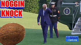 Joe Biden Bumps Head While Exiting Marine One