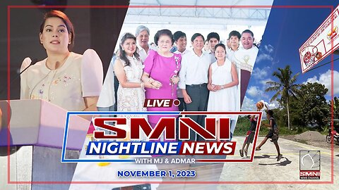 LIVE: SMNI Nightline News with MJ Mondejar and Jade Calabroso | November 1, 2023