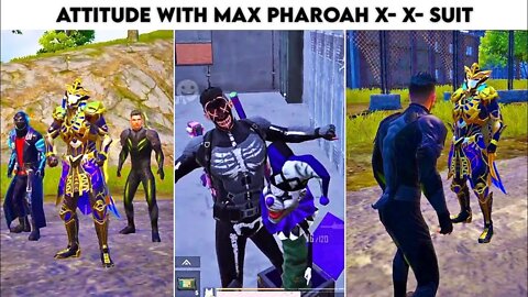 Pubg Mobile Attitude 😈 With Max Pharaoh X- Suit 🥵 With Revenge Kill | Part 34 | Xbot 2.0