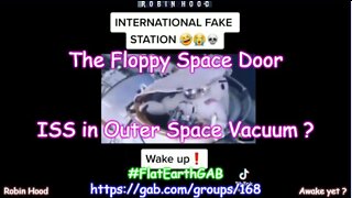 The Floppy Door of the ISS in Outer Space Vacuum ?