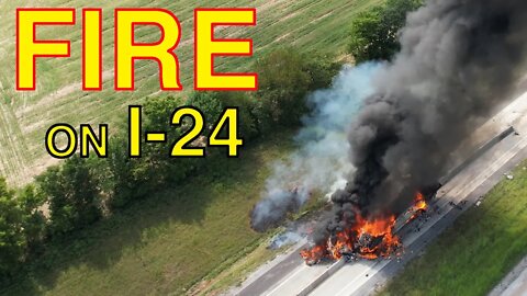 🔥FIRE ON THE INTERSTATE -- Real Life On the Road