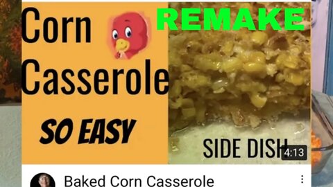 Baked Corn Scallop Casserole (Remake) 2020