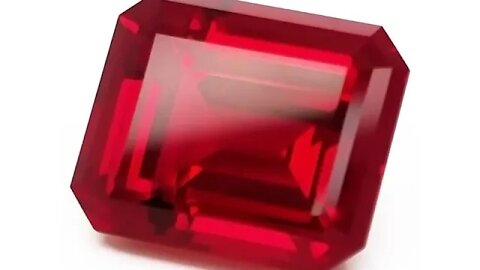 Chatham Emerald Cut Ruby: Lab grown emerald cut rubies