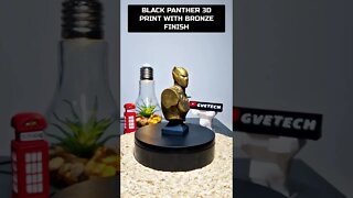 Black Panther 3D | With Bronze metal finish effect. #shorts #blackpanther