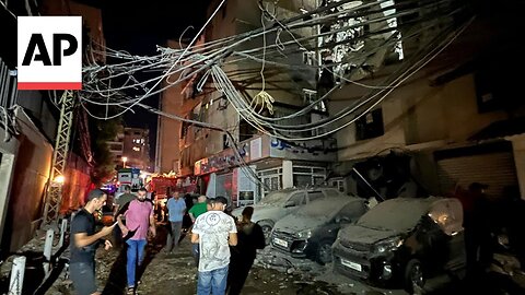 Aftermath of Israeli airstrike in Beirut, killing 1 person in escalating tensions with Hezbollah